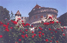 The Southern round tower of the castle of Vaduz