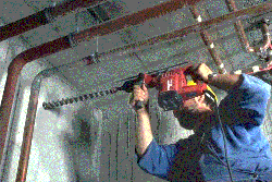 Picture of Hilti drill in use