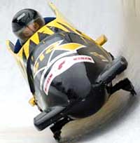 The Liechtenstein 2-man Bobsleigh team