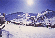 Overview of Malbun, Liechtenstein