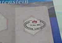 The passport stamp you can get for a fee in the Tourist Office in Vaduz