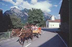 General view of Balzers, Liechtenstein