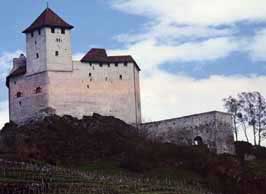 Picture of the castle of Gutenberg above Balzers, Liechtenstein